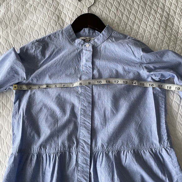Madewell Chambray Peplum Button Down | XS - Picture 6 of 7